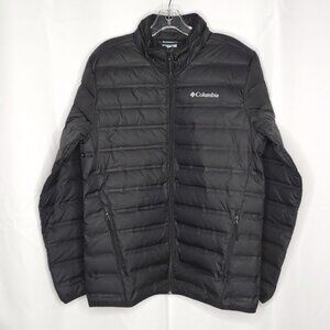Columbia Womens 650 Down Puffer Coat M Black Jacket Gorpcore Packable
